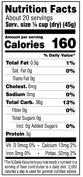 Lundberg White Basmati Rice (6x2LB )